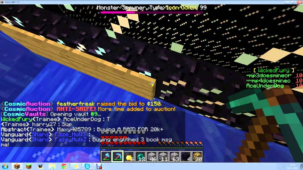 CosmicPvp Episode 1 10 Golem Raid!!!! + Giveaway!!!!!!!