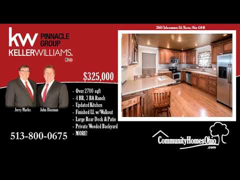 3 Bath Ranch in Crooked Tree 3060 Clubcommons Rd, Mason, OH home video tour