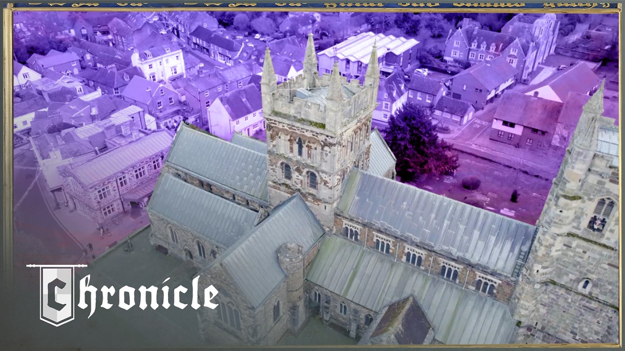 Documentary backdrop image for Inside Wimborne Minster: The Perfectly Preserved Church That Survived A Viking Raid (2026)