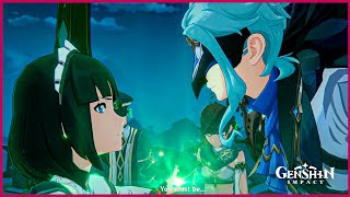 Nahida Vs Dottore Cutscene The Dendro Archon Skill?? - Genshin Impact 3.1