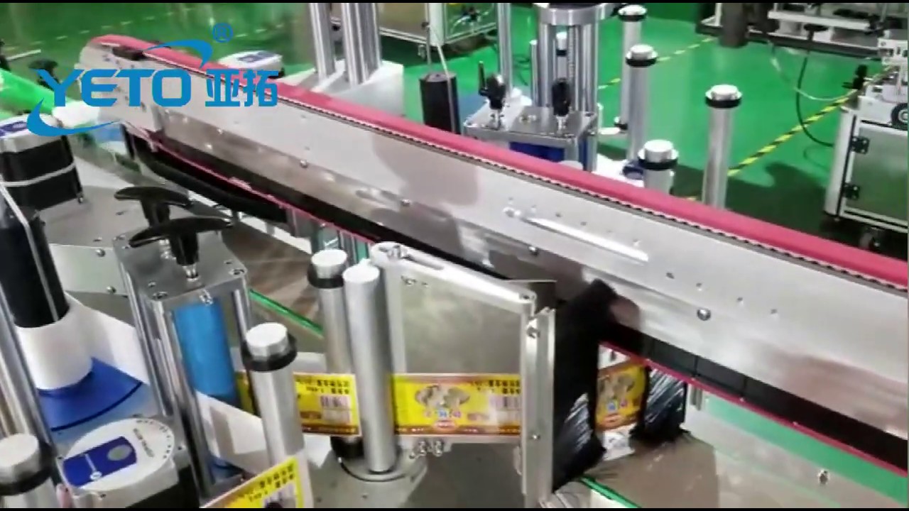 Automatic three sides labeling machine