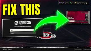 College Football 27 Fix Servers cannot process your request