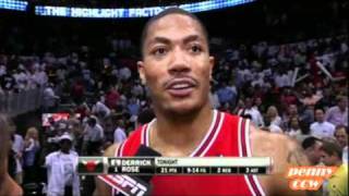 Derrick Rose 44pts vs Hawks 10/11 NBA Playoff Gm 3 *Career High