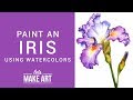 Iris Watercolor Paint Tutorial