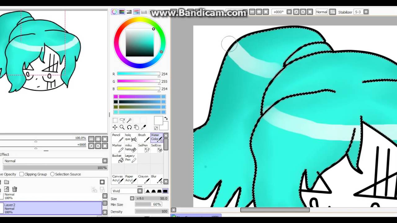 como dibujar cabello en paint tool sai YouTube
