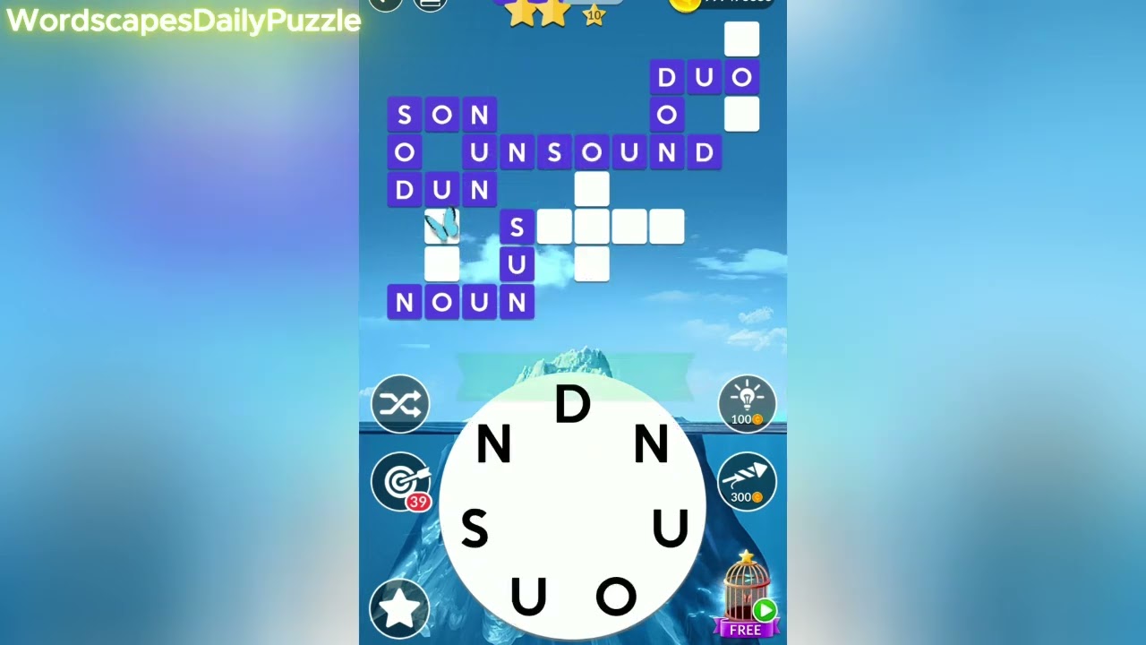 WORDSCAPES Daily Puzzle January 21, 2026