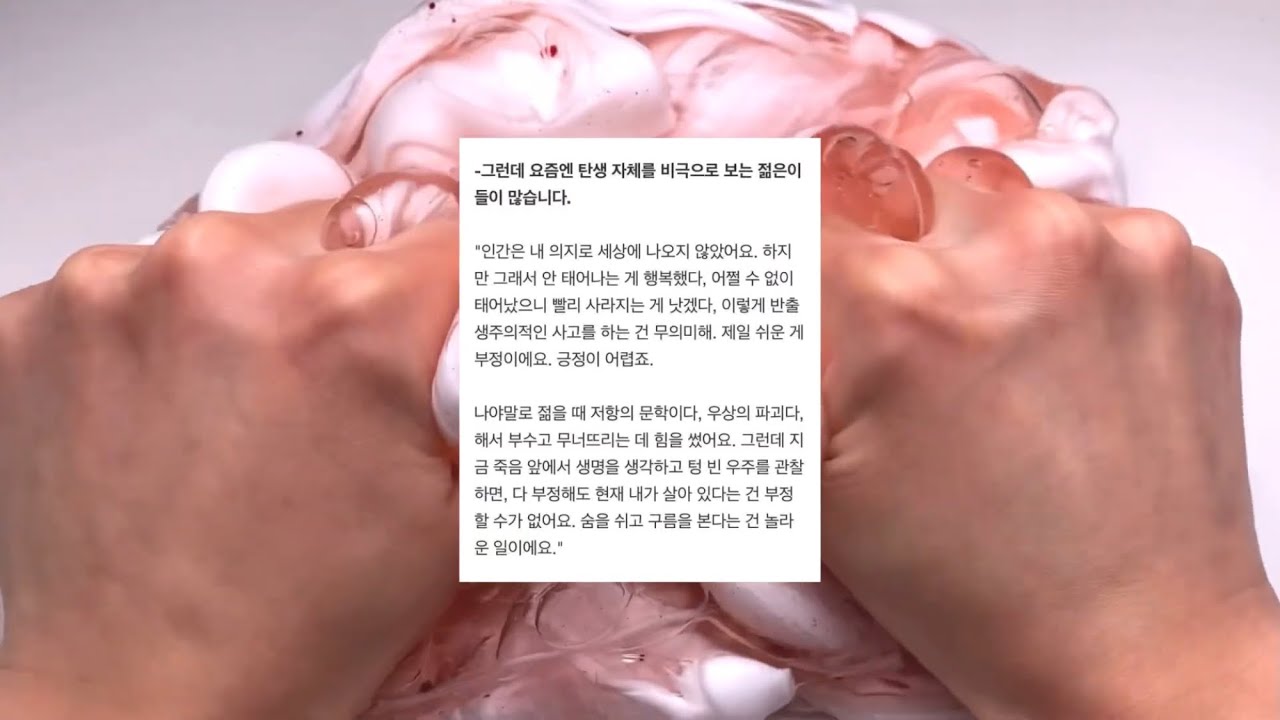 내가 좋아하는 짤 15 시리즈 액괴 사랑 인생 삶 어떻게 살 것인가 삶에 대한 해답 인용구 명언 영감 짤 시리즈 액괴 와현님 영상