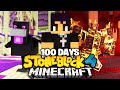 We Survived 100 Days in A CAVE ONLY WORLD in Minecraft...