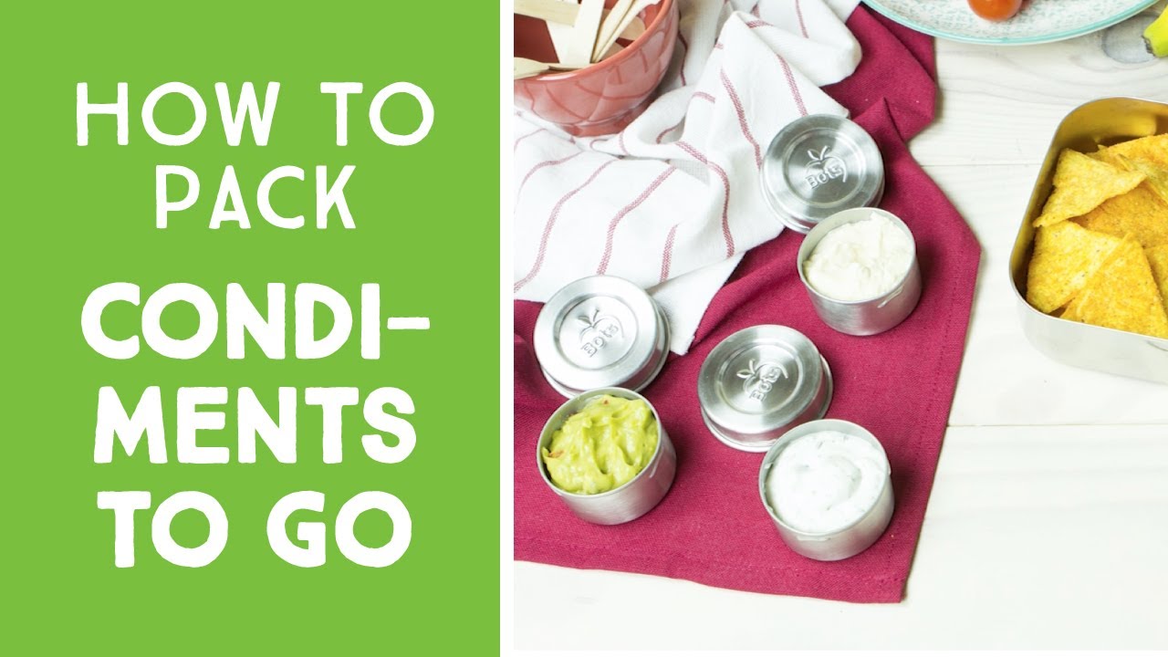 LunchBots Dips Stainless Steel Condiment Containers