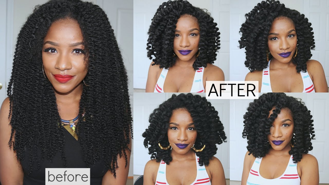 Crochet Braids Style W Marley Hair Lace Wig FAST EASY YouTube