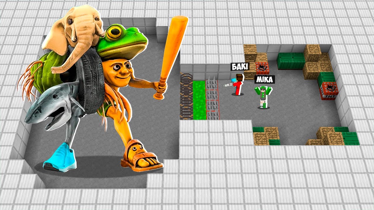 🇺🇦 АРМІЯ 1000 БРЕЙНРОТ БОС ПРОТИ ПРО І ДІВЧИНИ В МАЙНКРАФТ! БИТВА BRAINROT BOSS MINECRAFT