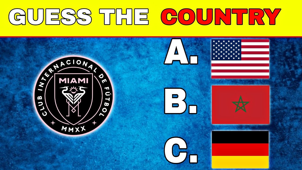 GUESS THE COUNTRY OF EACH CLUB | FOOTBALL QUIZ 2023