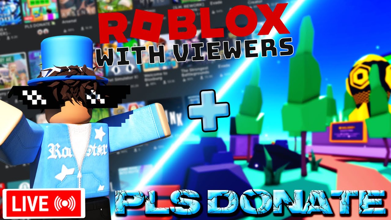 🔴LIVE PLS DONATE GIVING AWAY UP TO 1,000 ROBUX! 🚽💸 