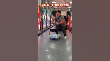 Foldable & splicable led poster display  #digitalsignage #leddisplay #smartdisplay