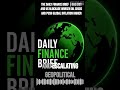 The Daily Finance Brief | UAE exit and US blockade worsen oil crisis and push global inflation...