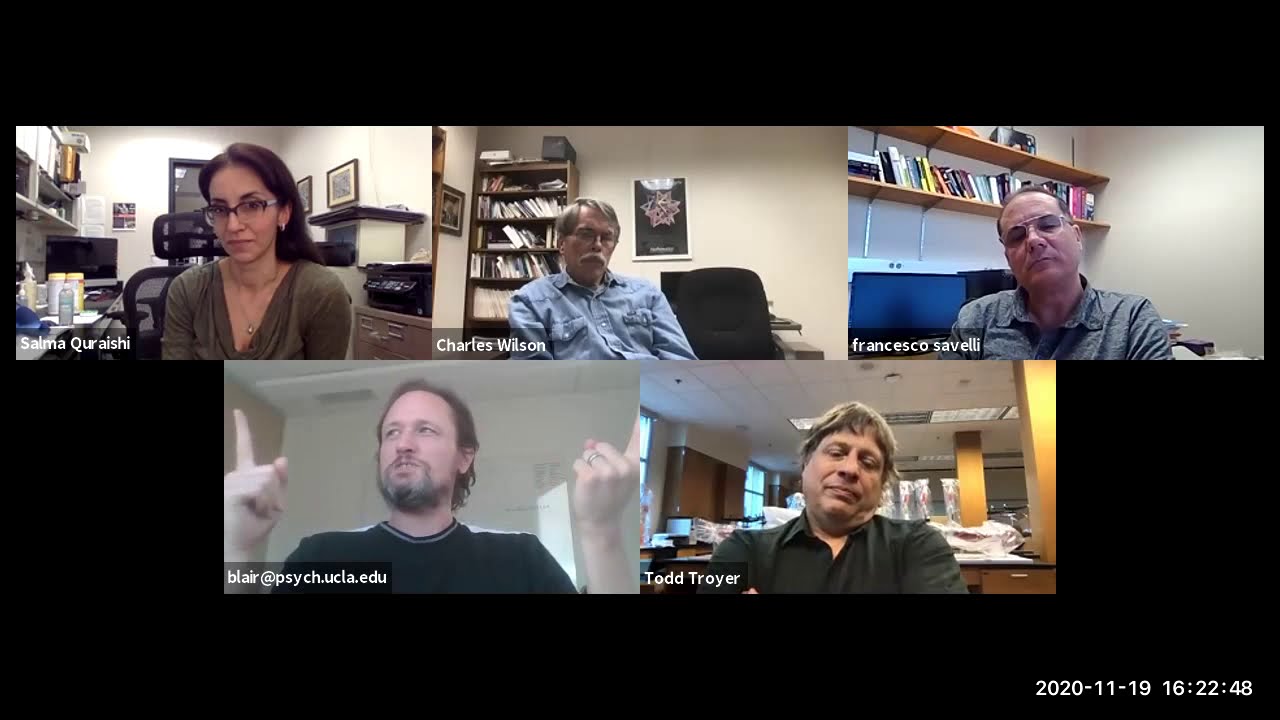 Neuroscientists Talk Shop chats w H. Tad Blair On representations & remapping