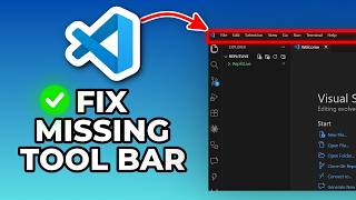 How to Restore Missing Toolbar in VS Code (Quick Fix)