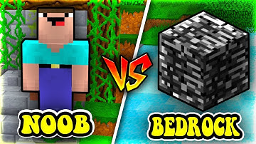 THỬ THÁCH THỬ THÁCH Troll NOOB Bằng BEDROCK (Đá Nền) Trong Minecraft!!
