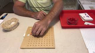 Montessori Multiplication Bead Board