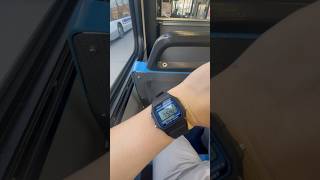 CASIO F105W-1A in bus! #shorts #watch #digitalwatch #edc #casio #gshock