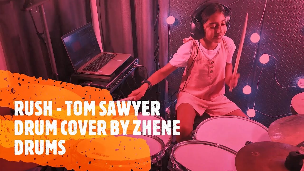 RUSH TOM SAWYER DRUM COVER BY ZHENE DRUMS (9 Year old) YouTube