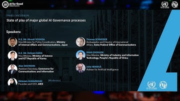 State of play of major global AI Governance processes
