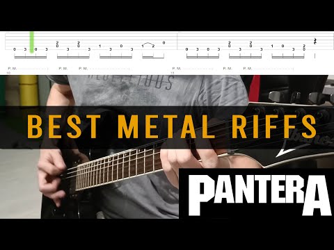 Best Pantera Guitar Riffs with Tabs
