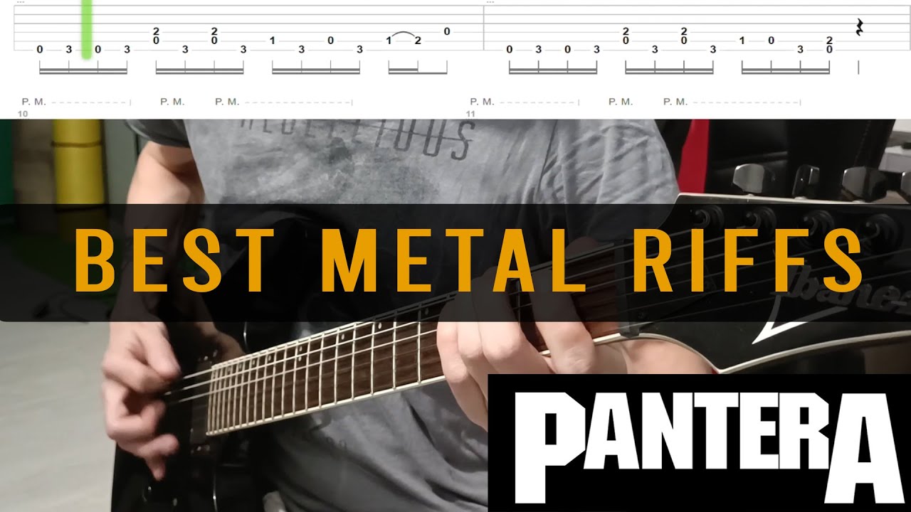 Best Pantera Guitar Riffs with Tabs - YouTube