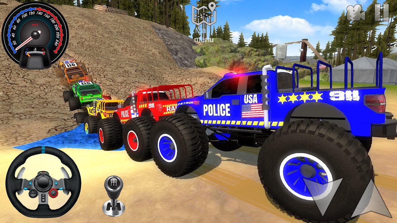 Offroad GT Car Impossible Stunts Driving #1 - Extreme Racing Police Monster Truck - Android GamePlay