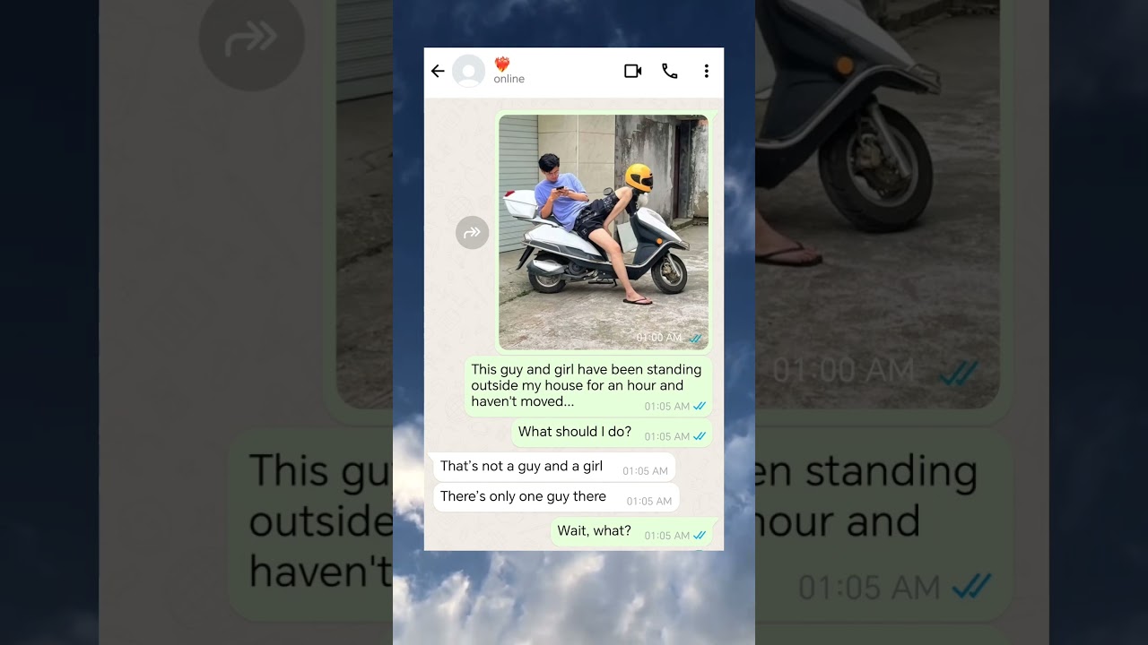 Wait, where is the girl? 🏍️🤔 