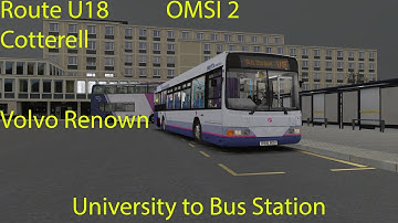 OMSI 2 - Cotterell Route U18, Bus Station to University (Volvo Renown)