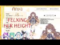 Anya Flexing her HEIGHT on RUSHIA, AQUA, GURA, SHION and IOFI!!