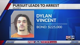 Killeen pursuit leads to arrest, vehicle recovery