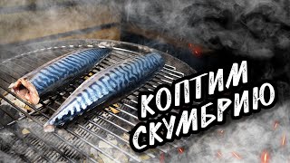 КОПТИМ РЫБУ.Обзор гриля weber smokey Joe. Копчёная рыба. Скумбрия в гриле. Маленькая коптильня.