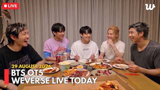 🔴 [MULTI SUB] BTS TAEHYUNG, JUNGKOOK, J-HOPE, JIMIN & RM FULL Weverse Live TODAY (Aug 29, 2026) 💜 screenshot 3