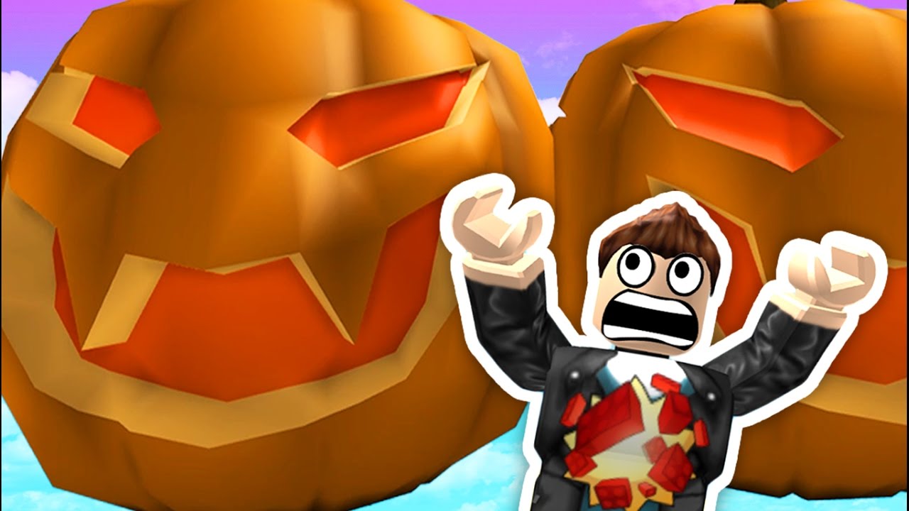 ESCAPE THE EVIL GIANT PUMPKIN! (Roblox Adventures) funny moments in soccer