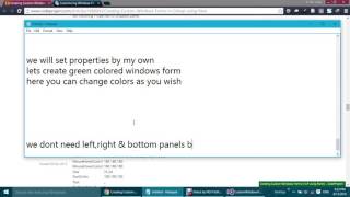 Creating Custom Windows Forms In C#