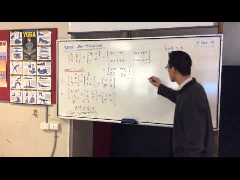 Matrix Multiplication (3 of 3: Observations & Characteristics)