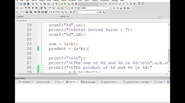 Sum and Product of Two Numbers in C