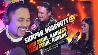 Kelakuan ⁉️Rina nose & Gilang dirga - Gerimis melanda hati | Jadi LAGU KOMEDI😍 (reaction)