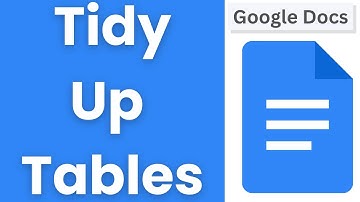 How to Move and Align Tables in Google Docs (2025)