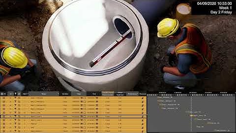 Manhole Installation Construction Simulation