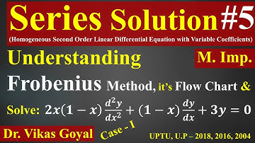 Series Solution #5 (M.Imp.) | Frobenius Method | Values of m are distinct but not differ by Integer