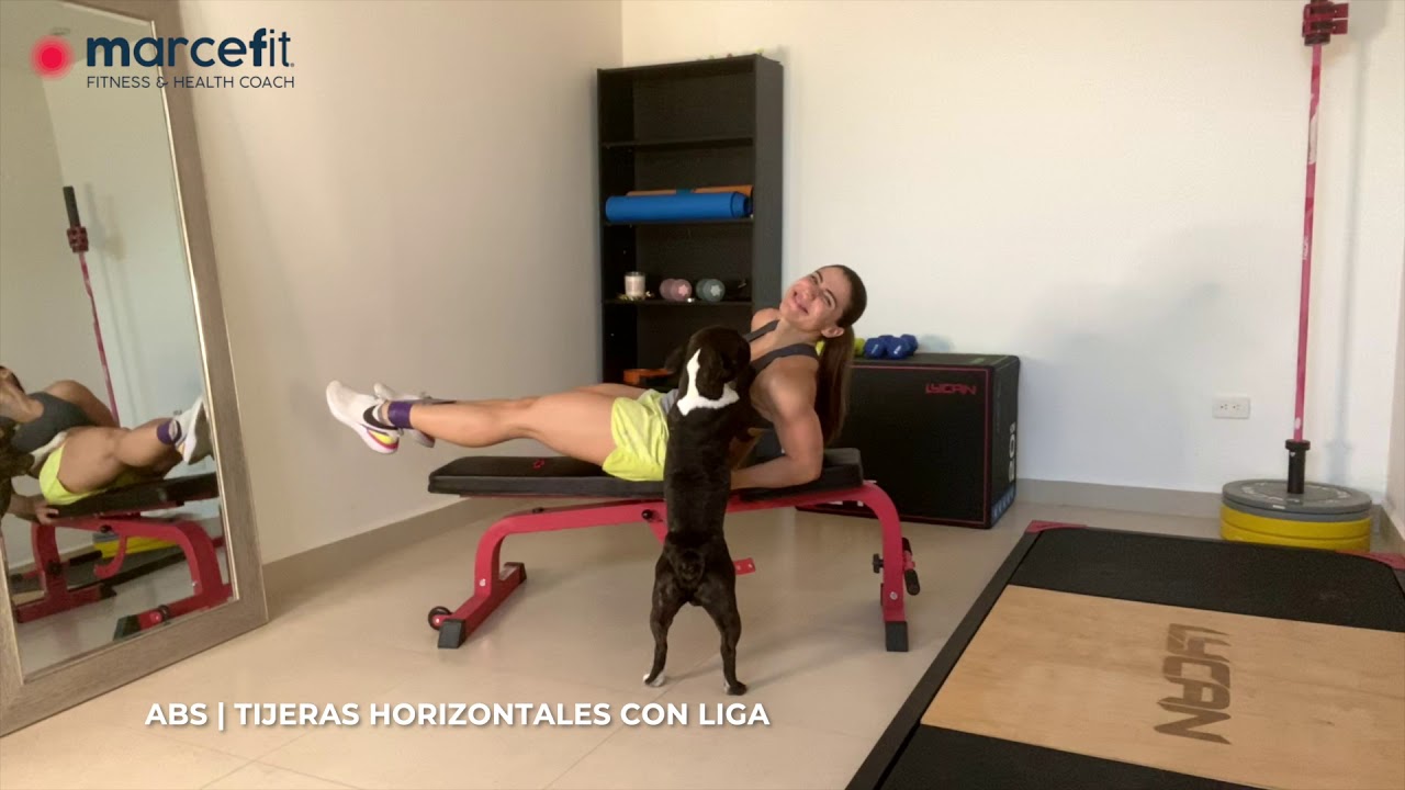 Abs | tijeras horizontales con liga - YouTube