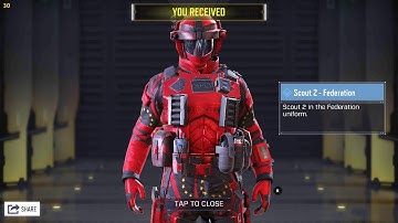 *NEW* SCOUT 2 FEDERATION CHARACTER 😍😍 | COD MOBILE | SOLO 🇹🇹