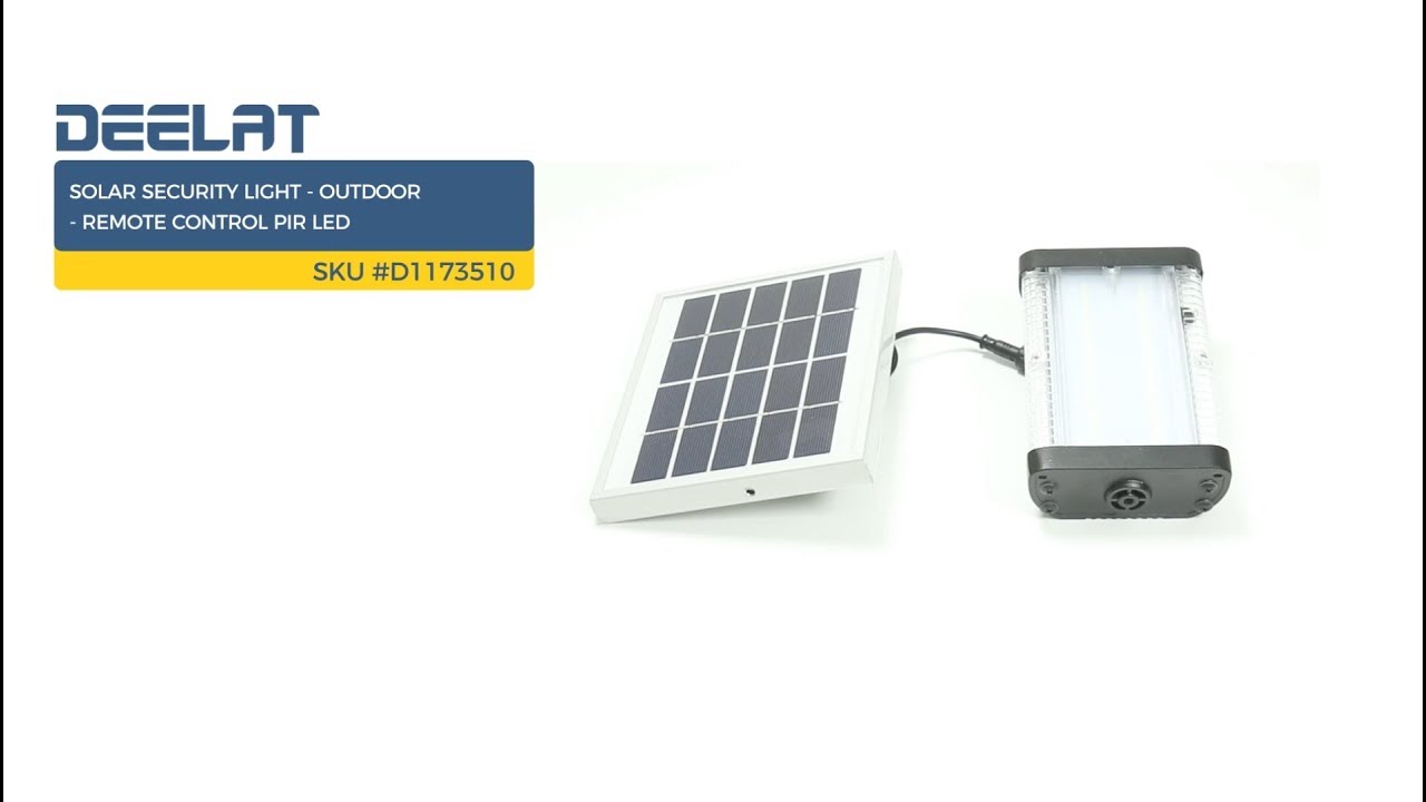 Solar Flood Light Separate Panel Remote Control 1000