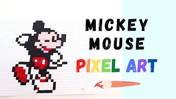Pixel Art - How to Draw MICKEY MOUSE!