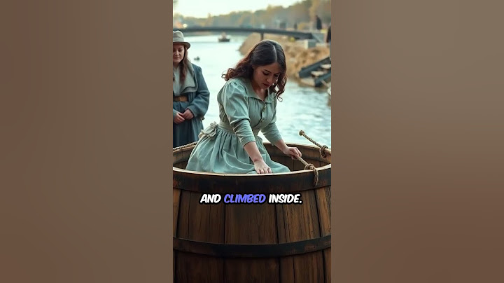 “She went over Niagara Falls… in a BARREL. And lived.” 😳
