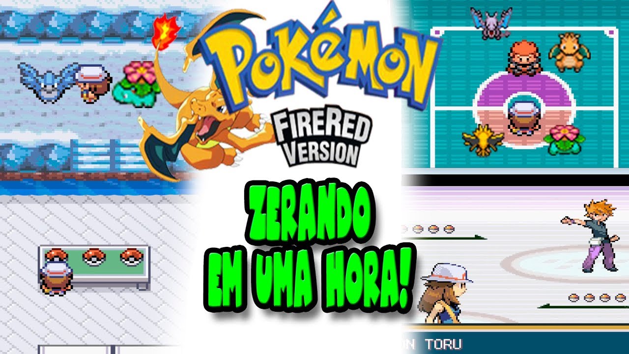 Pokémon FireRed Zerando com o melhor time - Parte 1(Créditos ao canal