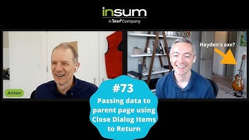 APEX Instant Tips #73: Gegevens doorgeven aan de bovenliggende pagina met behulp van items in het...